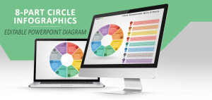 Circle Infographic with 8 Parts for PowerPoint