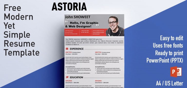 free ppt templates for resume