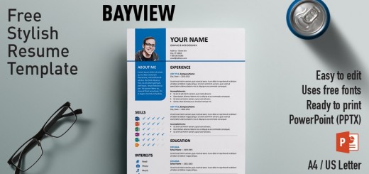 resume powerpoint template