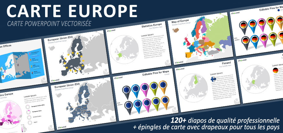 Modèles Carte Europe Powerpoint