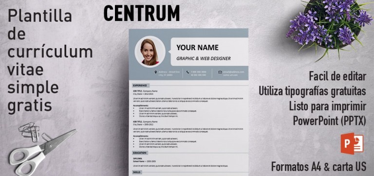 Centrum Curriculum Vitae PowerPoint