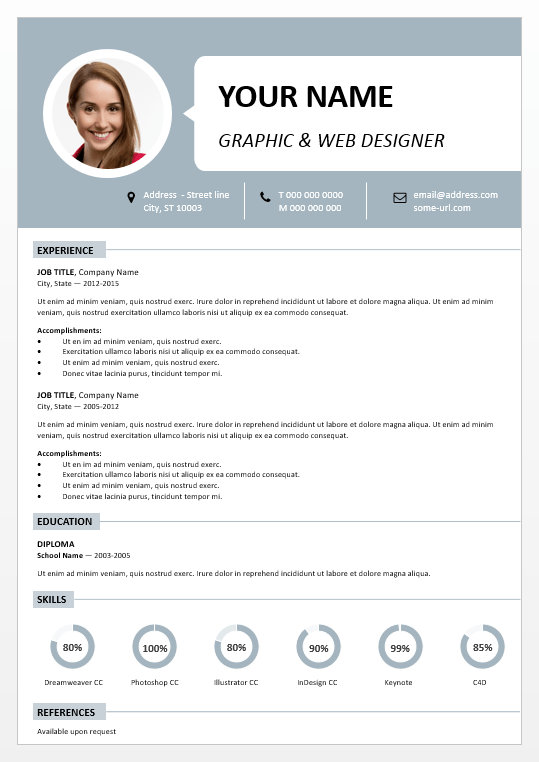 Centrum simple, easy to read and straight to the point free resume template