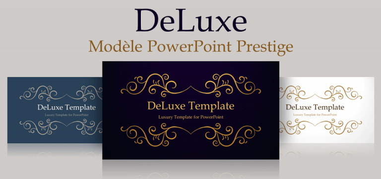 DeLuxe - Modèle Gratuit Luxe et Prestige pour PowerPoint