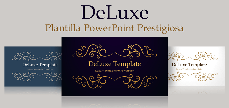 DeLuxe Plantilla Gratis PowerPoint de Lujo y Prestigio