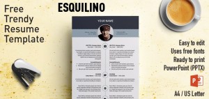 Esquilino Modern PowerPoint Resume / Curriculum Vitae Template