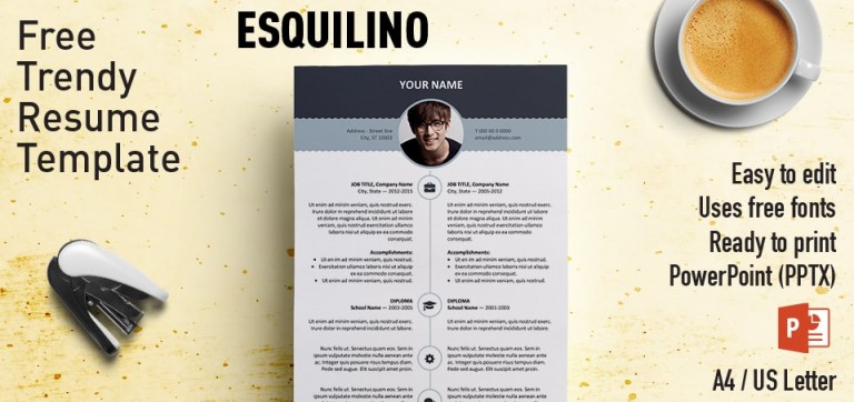 Esquilino Free Modern Resume Template