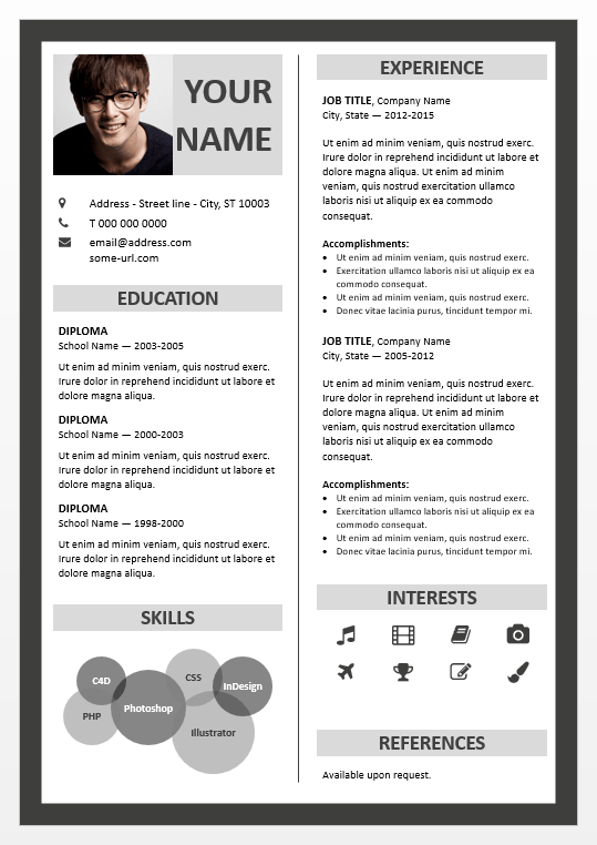 Fitzroy Free PowerPoint Resume Template