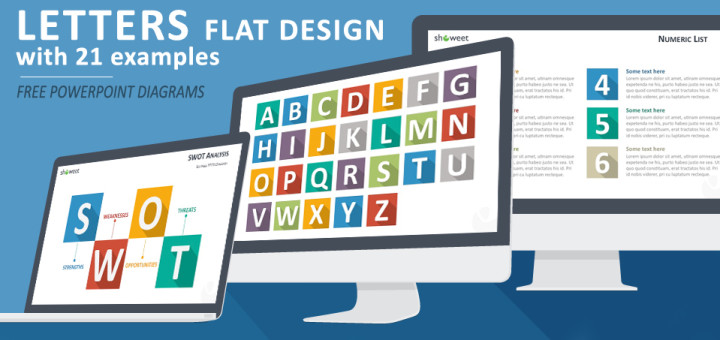 Flat Design Letters PowerPoint 720x340