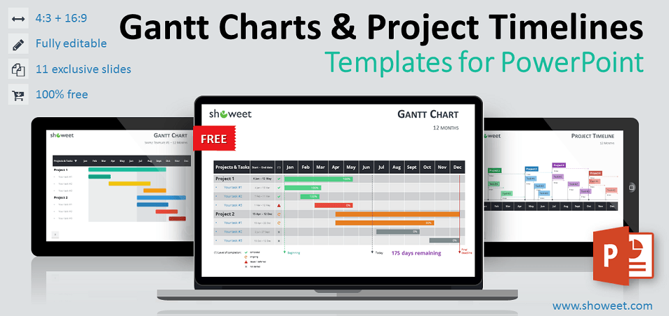 Free Gantt Charts and Project Timelines for PowerPoint