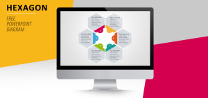 Diagrama Hexagonal PowerPoint