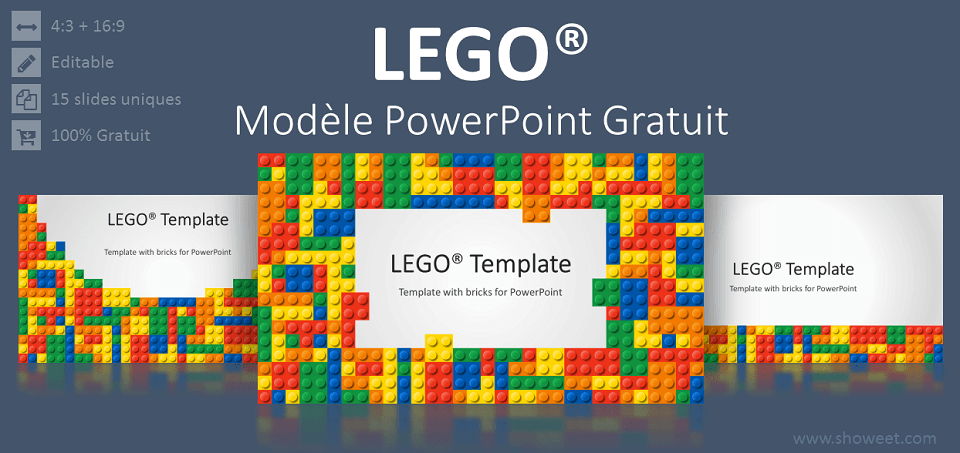 Modèle gratuit PowerPoint LEGO