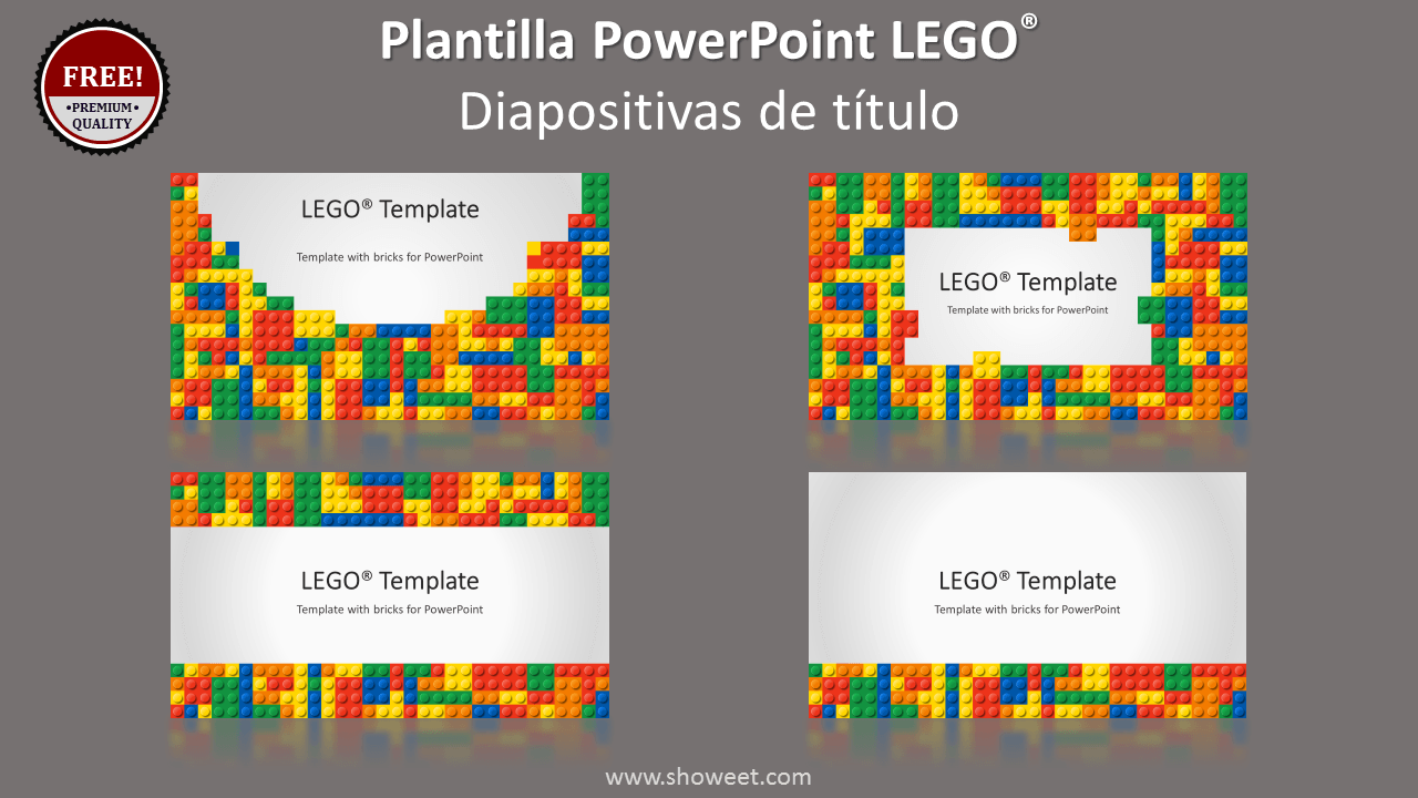 Plantilla Gratis PowerPoint Lego - Diapositivas de Titulo