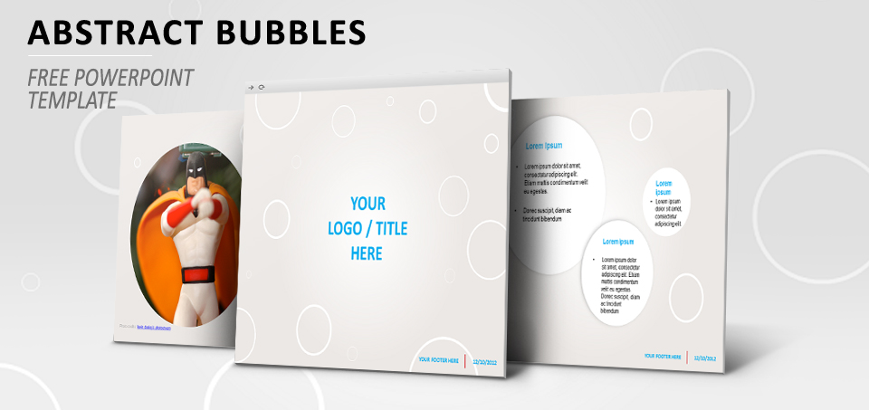 Abstract bubbles free PowerPoint template