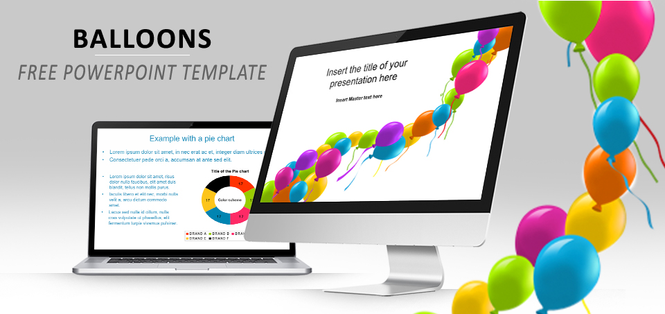 Balloons free PowerPoint template