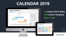 Calendar 2019 PowerPoint Template - Cover