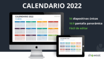 Calendario 2022 para PowerPoint y Google Slides