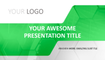 Corpo - Business Template for PowerPoint - Green (Cover)