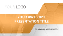 Corpo - Business Template for PowerPoint - Orange (Cover)