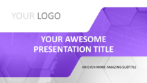 Corpo - Business Template for PowerPoint - Purple (Cover)