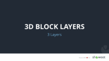 3D Block Layers for PowerPoint - 3 Layers (Section Slide)