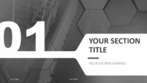 Corpo - Business Template for PowerPoint - Gray (Section Slide #1)