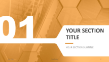 Corpo - Business Template for PowerPoint - Orange (Section Slide #1)