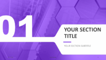 Corpo - Business Template for PowerPoint - Purple (Section Slide #1)
