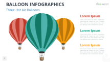 Three Hot Air Balloons for PowerPoint and Google Slides