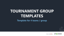 Tournament Group Templates for PowerPoint - 4 Teams