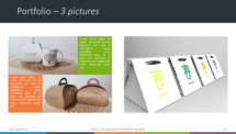Free PowerPoint template - Portfolio with 3 pictures
