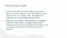 Business Brand Identity - Presentation Template - Title and Content Slide (no Photo)