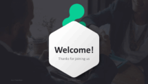 Dark Pro PowerPoint Template - Welcome Slide