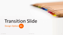 Crayons de Couleur – Modèle PowerPoint - Option de diapositive de transition 1