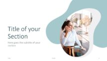 Business Brand Identity - Presentation Template - Section Slide with Photo