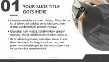 Corpo - Business Template for PowerPoint - Gray (Title and Content Slide w/ Picture Placeholder)