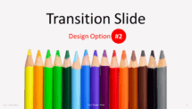 Crayons de Couleur – Modèle PowerPoint - Option de diapositive de transition 2