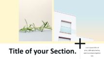 Plus Template for PowerPoint - Section Slide with 2 Pictures