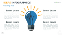 Ideas - Infographics for PowerPoint - Glowing Bulb
