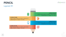 Pencil Infographics for PowerPoint - 4 Layers