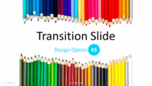 Lápices - Plantilla para PowerPoint - Opción de transición 3