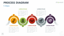 Free Process Diagram for PowerPoint with 5 Steps