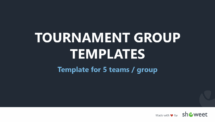 Tournament Group Templates for PowerPoint - 5 Teams