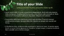 Wooden Logs PowerPoint Template - Title and Content (Grass Background)