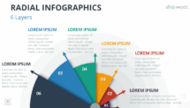 Radial Infographics for PowerPoint - 6 Layers (Style 1)