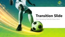 Free Soccer PowerPoint Template (Green) - Transition (Section) Slide 3