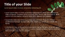 Wooden Logs PowerPoint Template - Title and Content (Wood Background)