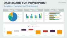 Dashboard PowerPoint Template - Example 4 with Title Banners