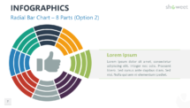 PowerPoint Infographic Element - Radial Bar Chart with 8 Parts - Option 2
