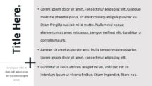 Plus Template for PowerPoint - Title and Content (Gray Background)