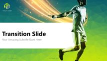 Free Soccer PowerPoint Template (Green) - Transition (Section) Slide 4